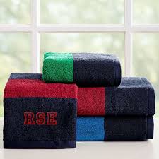 Each beach towel has a theme and create more fun for swimming, bath and beach, also perfect for snuggling and warming up after pool. Boys Rugby Stripe Teen Bath Towels Pottery Barn Teen