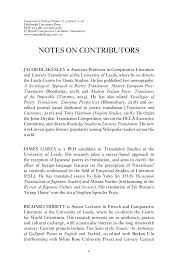 Journal of comparative literature and aesthetics (issn: 2