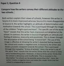 Language paper 2 question 4 example. English Egerton High School