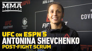 I just feel it's going to happen, shevchenko told mma fighting. Ufc On Espn 5 Antonina Shevchenko Wants To Climb To Top Of Flyweight Division Mma Fighting Youtube