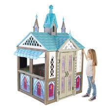 Featuring a house, castle, rocket ship and lemonade stand. Kidkraft Disney Frozen Arendelle Playhouse Walmart Com Walmart Com