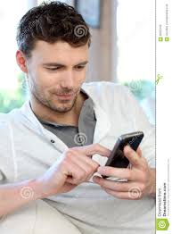 Image result for PIC OF MAN DOING MOBILE SMS