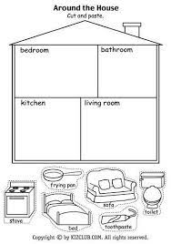 Around The House Activity School Worksheets Worksheets For Kids House Worksheet