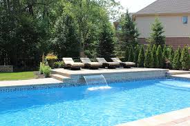 Would Be Nice To Have Another Level Pool Water Features Rectangular Pool Rectangle Pool