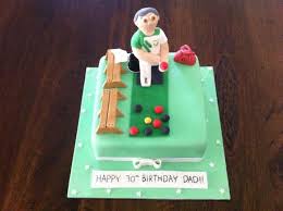 My Dad Playing Lawn Bowls Gumpaste Cake Toppers 80 Birthday Cake Happy 30th Birthday