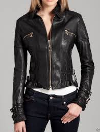 Black Women S Leather Jacket Quilted Front Zipper Belted Buckle Slim Fit Fashion Party In 2020 Leather Jackets Women Womens Biker Jacket Real Leather Jacket