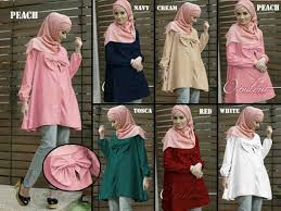 Lihat promo | cek stok. Baju Blus Wanita Muslim Terbaru All Desain