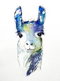 Llama Art Llama Decor Watercolor Animals Art Print Wall Decor Animal Art Kids Art Farm Animal Pamela Harnois Gift K In 2020 Llama Arts Art Prints Llama Decor