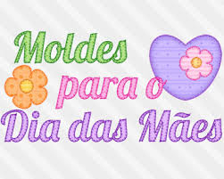 Moldes de letras para imprimir. Moldes De Patch Aplique Para O Dia Das Maes Para Baixar