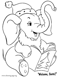 Fun with animals at christmas! Christmas Little Elephant With A Christmas Card Coloring Page Elephant Coloring Page Animal Coloring Pages Christmas Coloring Pages