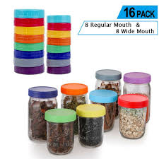 Check spelling or type a new query. 16 Colored Plastic Mason Jar Lids For Ball Food Grade Recyclable Storage Caps Us Ebay