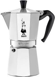 Bialetti 6801 Moka Stovertop Coffee Maker 9 Cup Aluminum