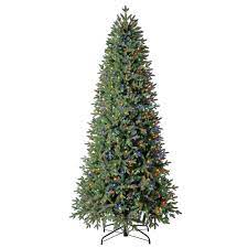 Artificial Pre Lit Christmas Tree Holiday Living 7 5 Ft Swiss Pine Pre Lit Traditional Slim Artificial Christmas Tree 800 Color Changing Color Changing Color Lights Led Lights In The Artificial Christmas Trees Department At Lowes Com