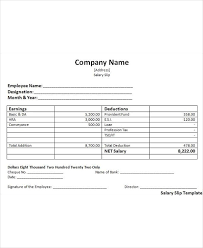 Salary Slip Templates 20 Ms Word Excel Formats Samples Forms Payroll Template Invoice Template Word Money Template