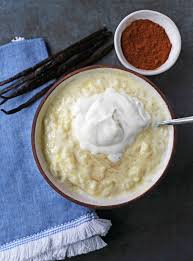 Creamy Homemade Rice Pudding Rich And Creamy Rice Pudding With Creme Anglaise And Fresh Whipped Cream Homemade Rice Pudding Rice Pudding Creamy Rice Pudding