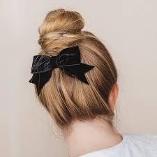 If your hair is short and sweet, then you don't have to miss out on the velvet headband trend. Black Velvet Ribbon Bow Hair Clip Imogen S Imagination