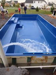 The Pool Is Set And The Filling Process Begins Pool Gazebo Homemade Swimming Pools Backyard Pool Designs