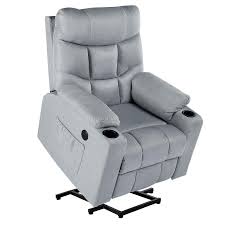 Lift chairs come in three reclining versions, with 2, 3 or infinite positions. Power Lift Chair Electric Recliner For Elderly Heated Vibration Fabric Homhum