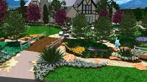 Establishing bed lines is one of the first things to do when designing a landscape. 3d Landscape Design Virtual Presentation Studio Presents Garden View Landscape Youtube