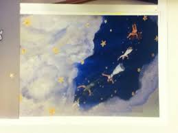 Peter Pan Nursery Have A Painting Scene Of Them Flying To Neverland But Massive And Behind An Old Window Hang It Up O Peter Pan Nursery Nursery Themes Nursery