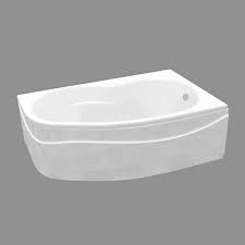 La baignoire dans la salle de bain de l tage suivi de chantier d 39 une maison ronde. Baignoire Asymetrique Angle Droit 160 X 102 Cm Cooke Lewis Castorama