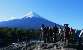 Buses jm inter city, panguipulli. Petrohue Falls Todos Los Santos Lake City Patagonia Austral