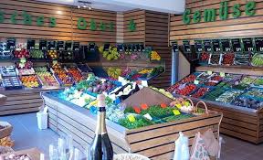 Dogal Ahsap Manav Reyonu Grocery Store Design Vegetable Crates Store Design