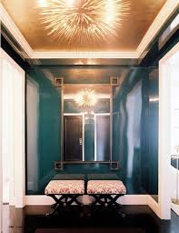 September 2012 Lonny Magazine Lonny Lacquered Walls Gold Ceiling Home