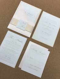 Wedding Invite Card Holder Blush Champagne Ivory Blind Embossing Elegant Traditional Wedding Stationery Wedding Invitations Custom Wedding Invitations