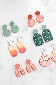 Learn how to make polymer clay earrings with this neutrals diy tutorial. How To Make Polymer Clay Earrings Sarah Maker