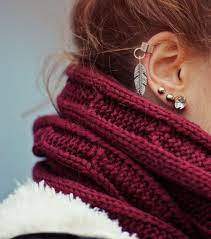 feather ピアス かわいい ピアスのアイデア 軟骨ピアス