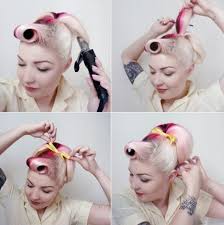 Rockabilly Frisur Mit Pferdeschwanz Und Retro Pony Wirbel Und Locken Anleitung Rockabilly Frisur 50er Jahre Frisur Frisuren