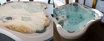 Place the end of a garden hose in the hot tub, dropping it straight down into the water so that it lies on the bottom. Flushing Your Spa Creative Water Solutions