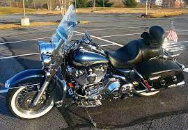 2003 Harley Davidson Road King Classic 100th Anniversary Metal In Gunmetal Blue Harley Davidson Roadster Harley Davidson Gifts Harley Davidson Helmets