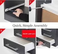 Amazon.com: Drawer Slides 2 Pcs Metal Runners For Heavy ...
