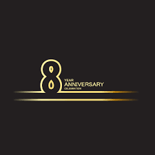They're one of the people who really helped me to stand up after being on the lowest. 8 Year Anniversary Vector Template Design Illustration 2100190 Vector Art At Vecteezy