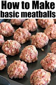 Basic Meatball Recipe Best Basic Meatball Recipe You Can Use In Spaghetti Or Sauced As A Homemade Meatballs Easy Basic Meatball Recipe Meatball Recipes Easy