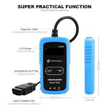 Amazon Com Obd2 Scanner Topdon Td300 Car Code Reader Read Clear Codes View Vin Read I M Readiness With Dtc Explanation Au Obd2 Scanner Car Repair Diy Obd2