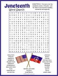It is the oldest established celebration of the end of slavery the observance of juneteenth is about the journey and achievement of african americans — from a this is an excellent way to drive home the importance and meaning of the holiday while. Juneteenth Word Search Puzzle Worksheet Activity What Is Juneteenth Word Find Free Printable Activities