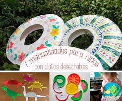 7 Manualidades Para Ninos Con Platos Desechables Pequeocio
