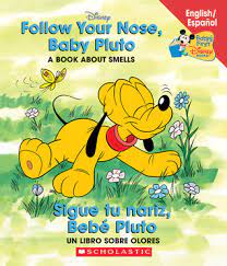 Disney classic winnie the pooh baby book, disney autograph book, birthday guest book, memory book, photo album 6 x 6 or 8 x 8 book, sydneysthotfulspot. Disney Bil Follow Your Nose Baby Pluto Sigue Tu Nariz Beb Pluto Baby S First Disney Books By Macarena Salas