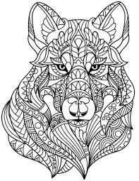 Free coloring pages geometric animal coloring book just for you. Wolf Head Zentangle Coloring Page Animal Coloring Pages Elephant Coloring Page Abstract Coloring Pages
