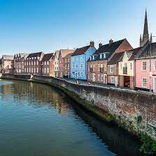 River Wensum At The Quayside Norwich Norfolk United Kingdom Norfolk England Norwich Norfolk