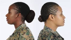 The U S Marine Corps Has Approved Lock And Twist Hairstyles In Uniform Black Hair Information Military Hair Twist Hairstyles Womens Hairstyles