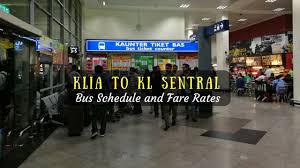 This means that if you aren't travelling alone, a taxi is cheaper than the klia2 however, the train is slick and fast so if time is the most important thing, take the klia2 express to kl sentral (called the klia ekspres in malay). Klia To Kl Sentral Bus Schedule And Fare Rates Escape Manila