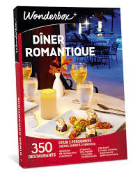 coffret cadeau diner romantique wonderbox