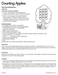 Counting Apples Lessonplan Counting Math Free Lesson Plans Math Counting Lesson Plans