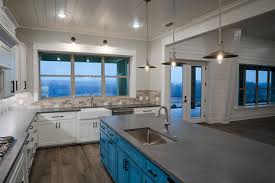 Grey kitchen cabinet photos in barndominium interior. Barndominium Farmhouse Kitchen Dallas By Jayson Chandler Homes Inc Houzz