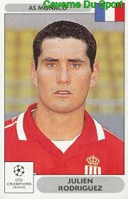 159 JULIEN RODRIGUEZ FRANCE AS.MONACO STICKER PANINI CHAMPIONS LEAGUE  2000-2001