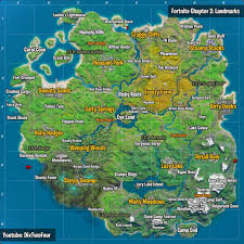 Fortnite Landmarks All Map Locations Visit Landmarks In Fortnite In A Single Match Fortnite Insider Fortnite Map Science Stations